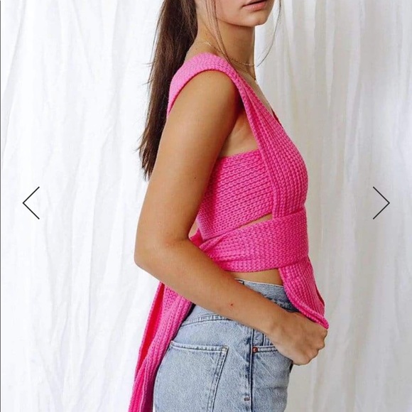 Rumours Knit Wrapped Top - Picture 2 of 3